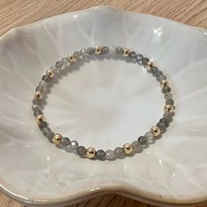 Genuine Labradorite and 14k Gold Filled Bead Bracelet